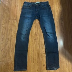 Men's Slim Fit Dark Blue Jeans